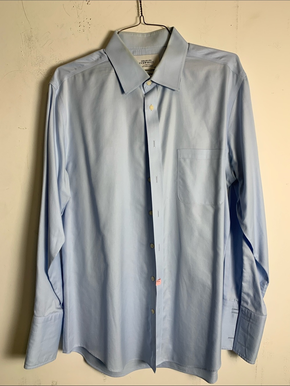 Charles Tyrwhitt Light Blue Men's Dress Shirt - Spread Collar